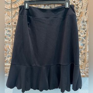 Talbots Black Ruffle Flare Skirt- size M & 22” L